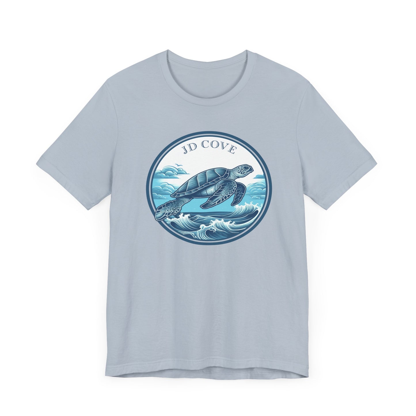 Turtle Ocean JD Cove Waves Graphic Tee - Unisex Eco-Friendly Cotton Shirt