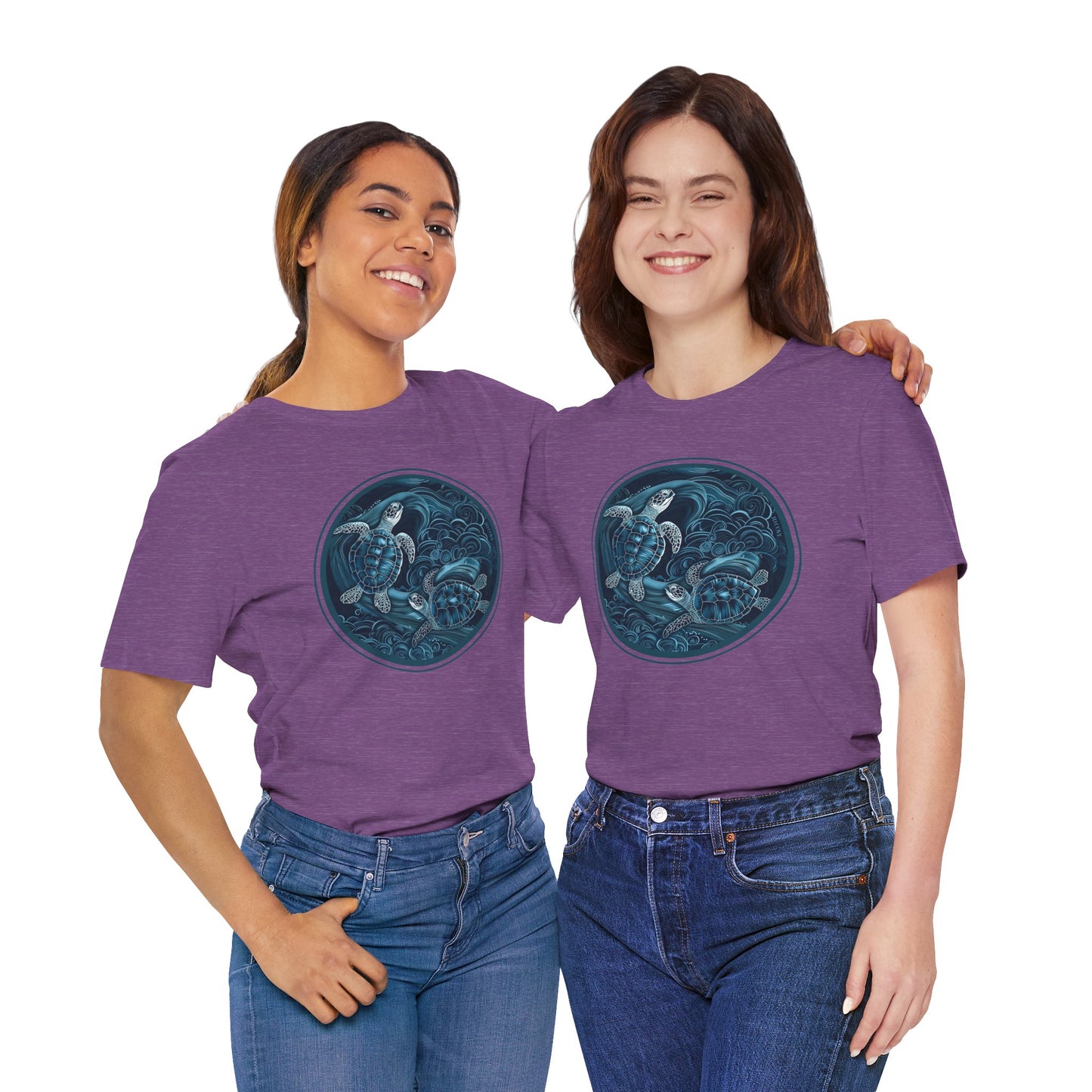 Mystic Sea Turtles Graphic Tee - Unisex Eco-Friendly Cotton Shirt by JD Cove