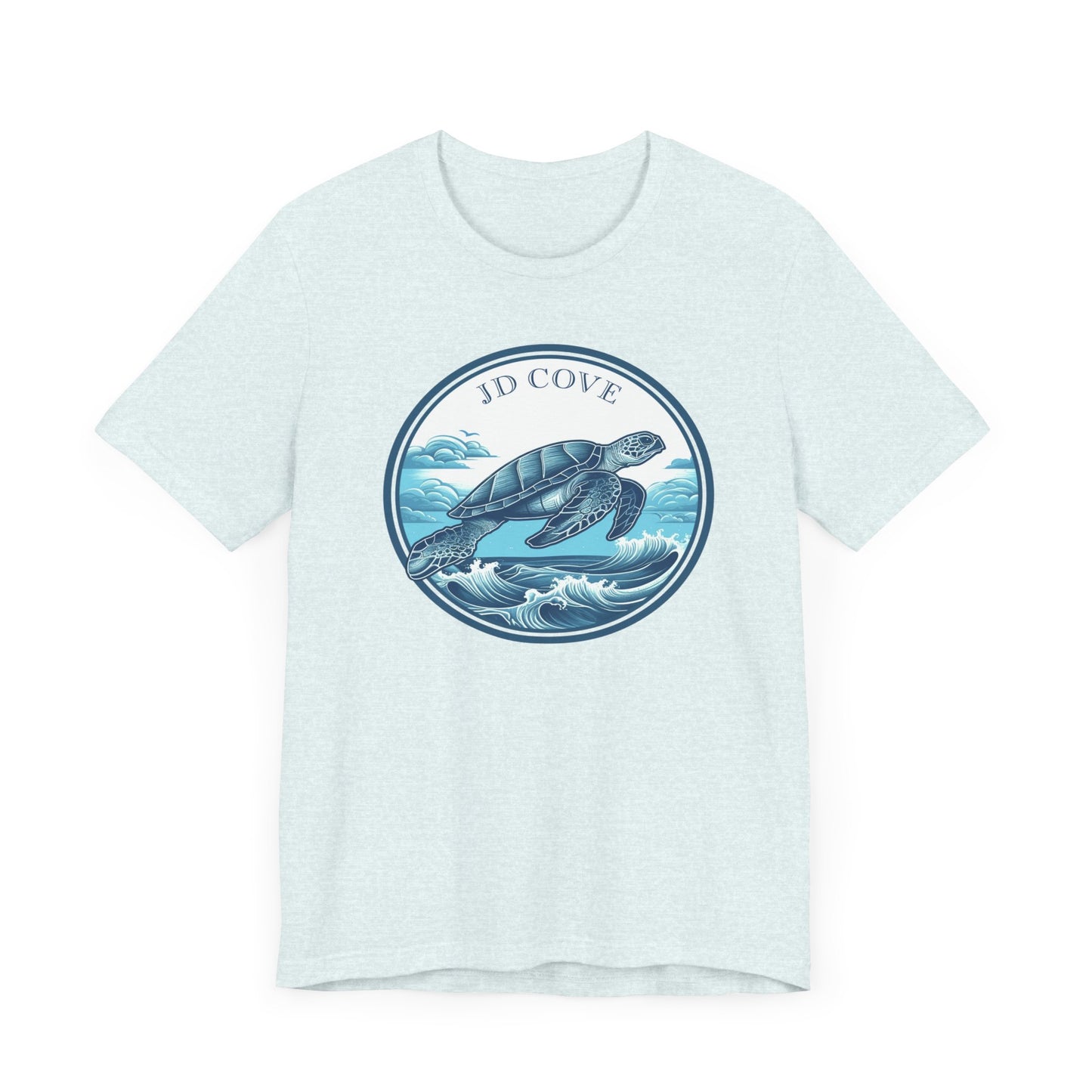 Turtle Ocean JD Cove Waves Graphic Tee - Unisex Eco-Friendly Cotton Shirt