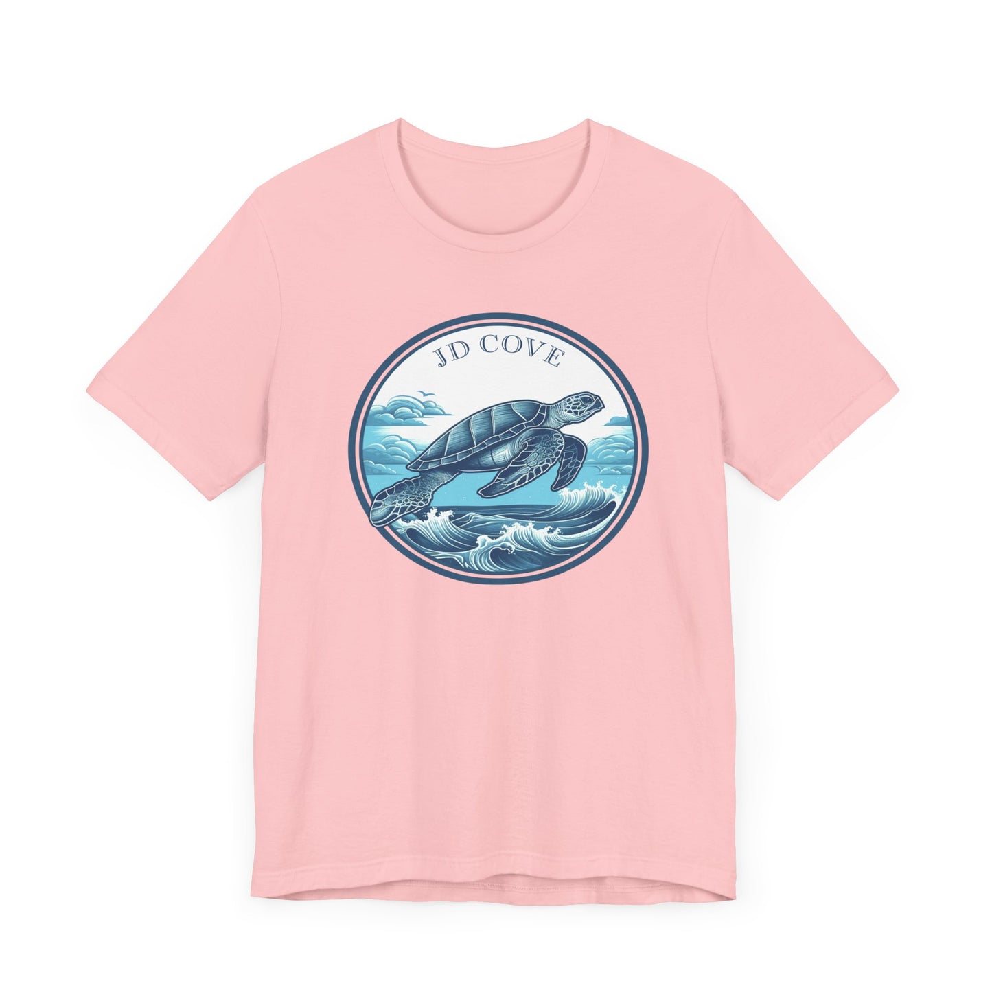 Turtle Ocean JD Cove Waves Graphic Tee - Unisex Eco-Friendly Cotton Shirt