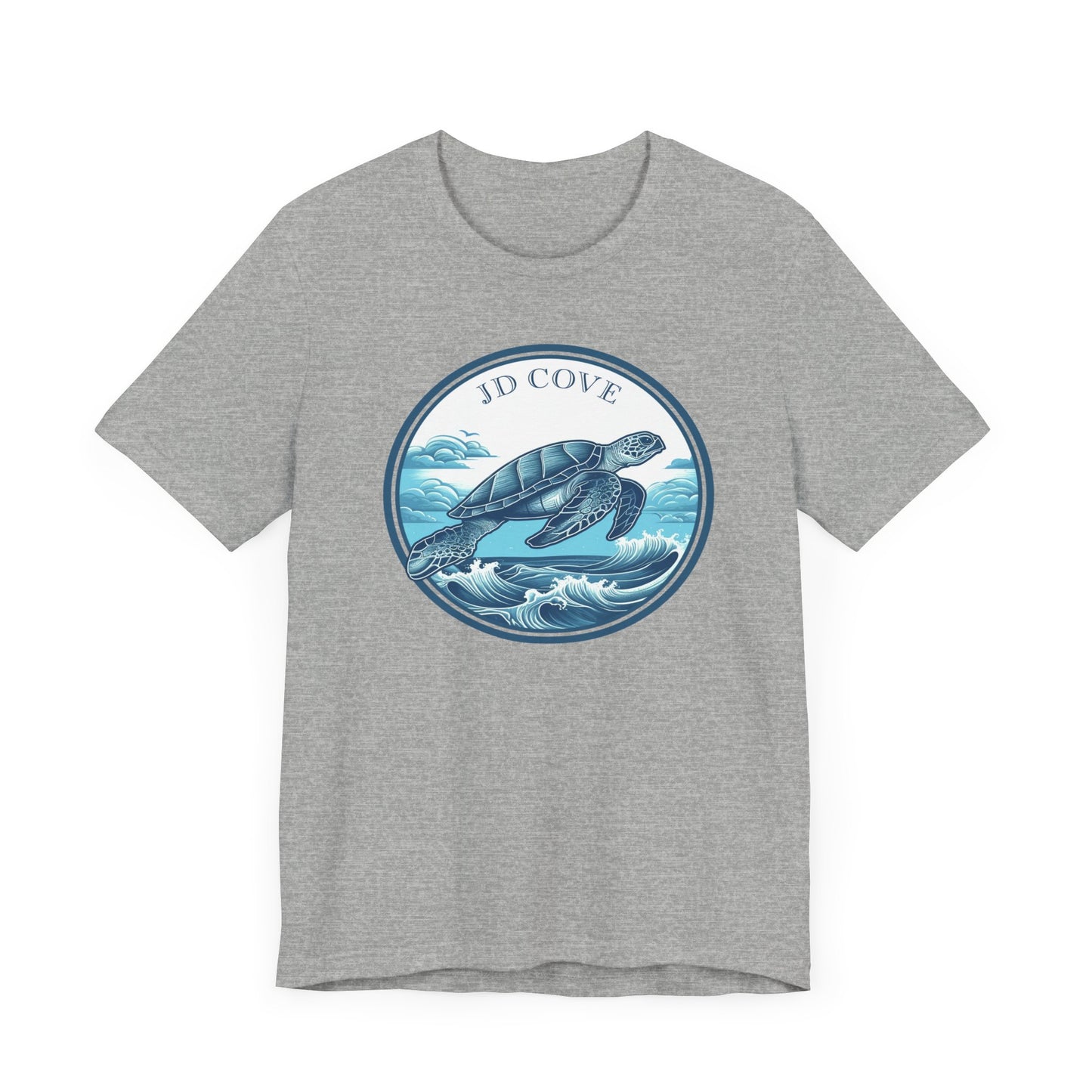 Turtle Ocean JD Cove Waves Graphic Tee - Unisex Eco-Friendly Cotton Shirt