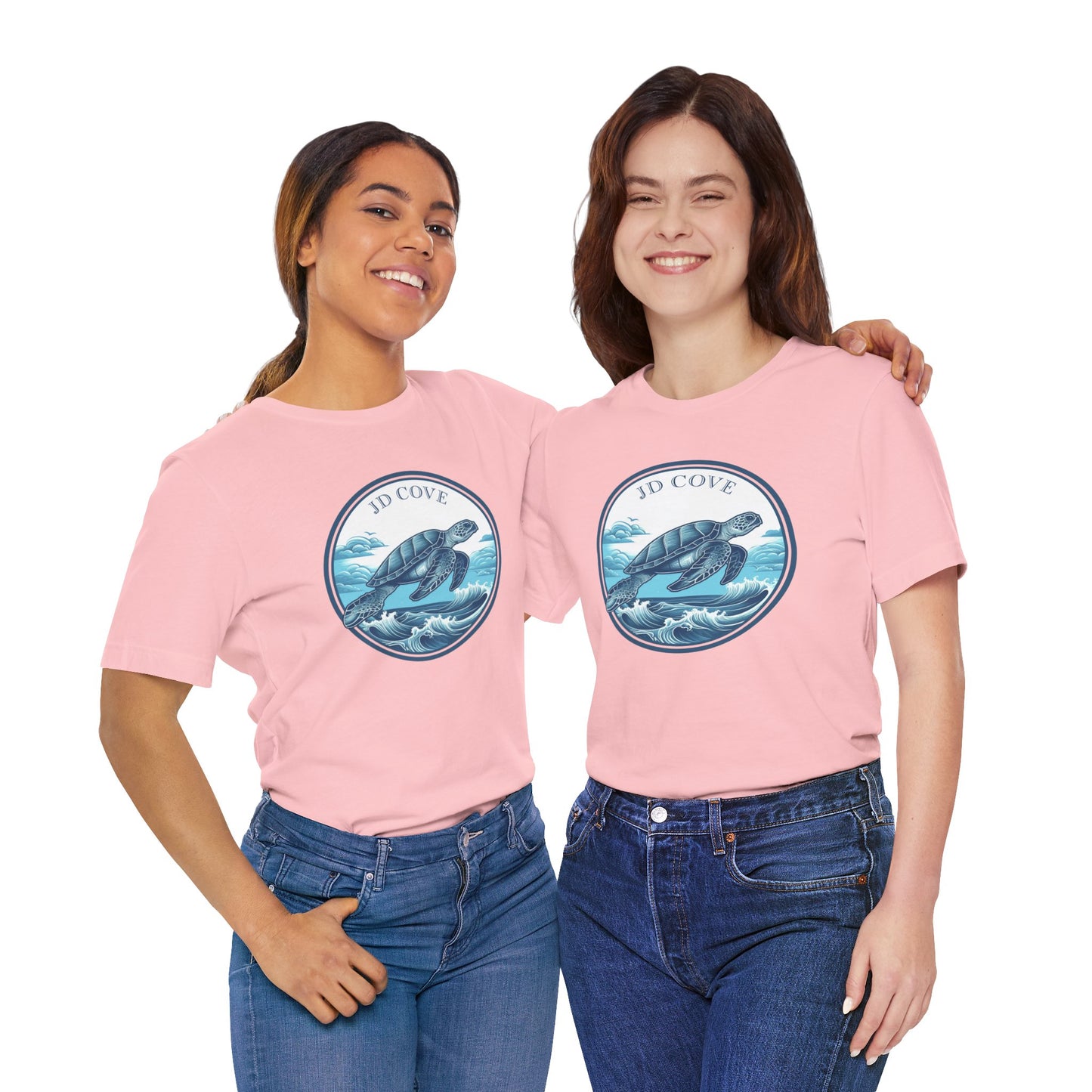 Turtle Ocean JD Cove Waves Graphic Tee - Unisex Eco-Friendly Cotton Shirt
