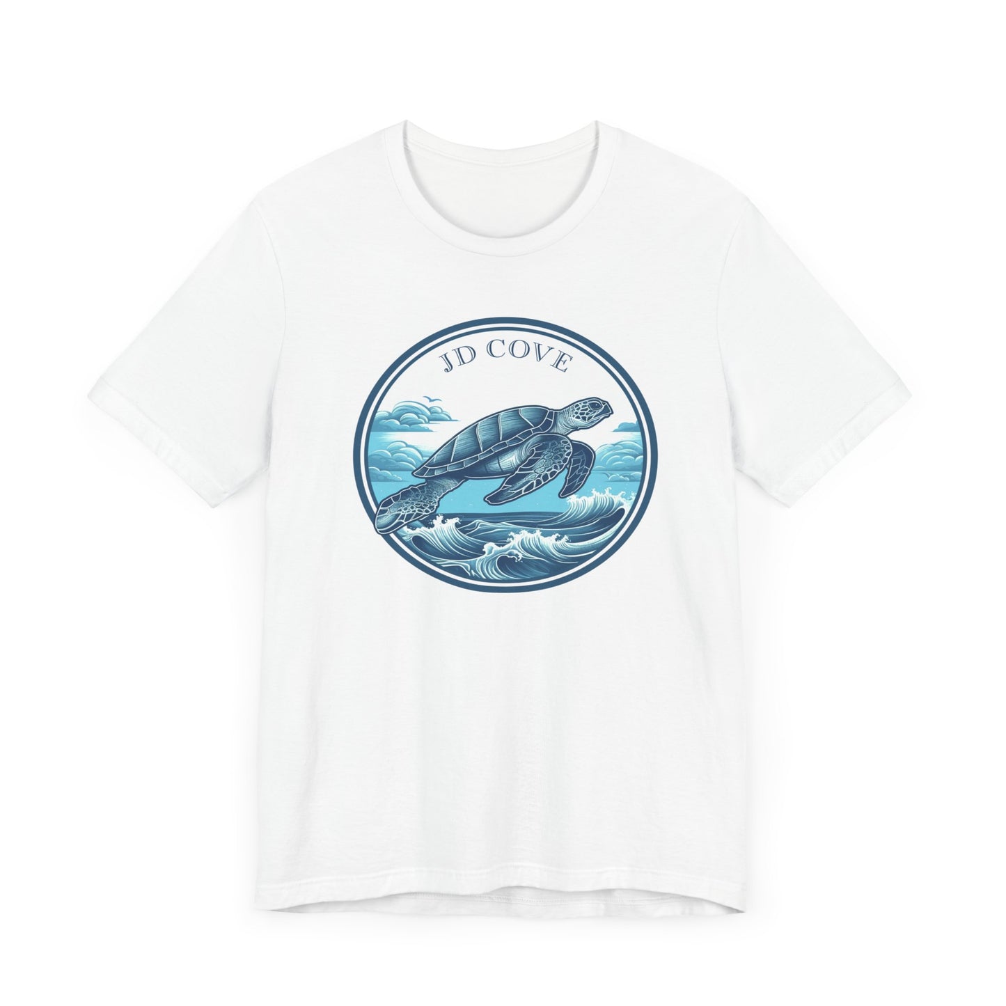 Turtle Ocean JD Cove Waves Graphic Tee - Unisex Eco-Friendly Cotton Shirt