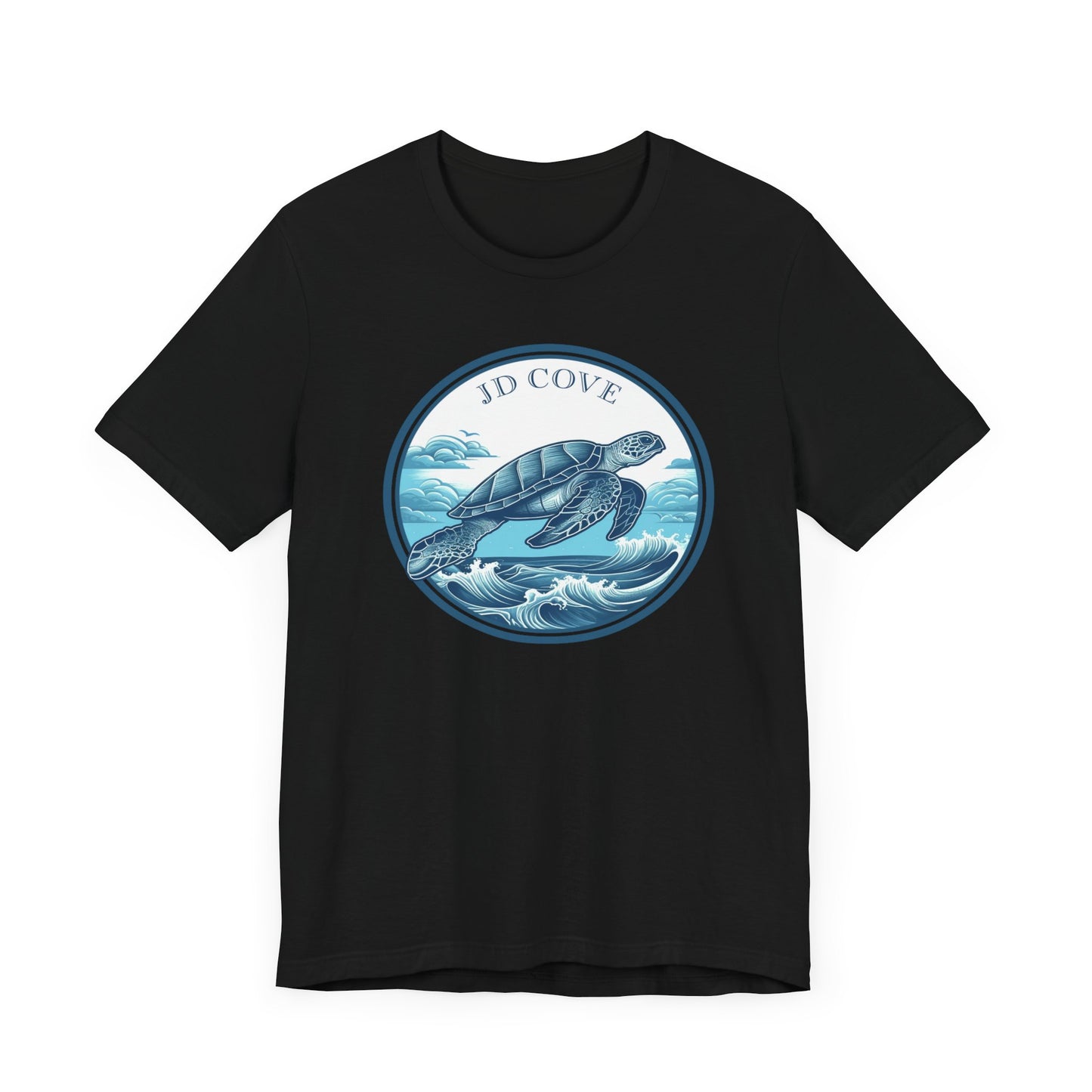 Turtle Ocean JD Cove Waves Graphic Tee - Unisex Eco-Friendly Cotton Shirt